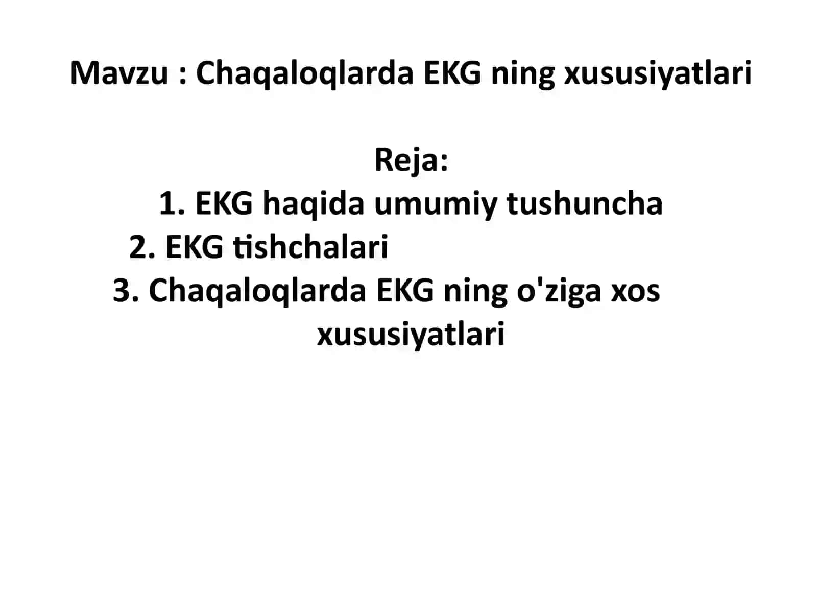 Chaqaloqlarda EKG ning o'ziga xos xususiyatlari 2