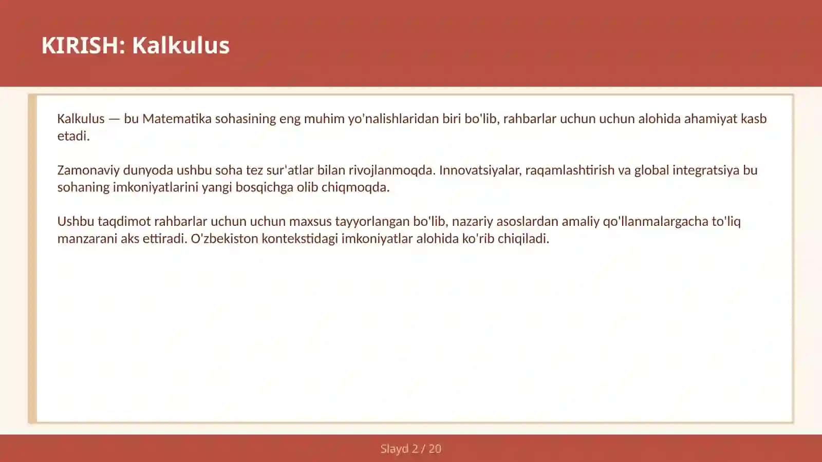 Kalkulus 2