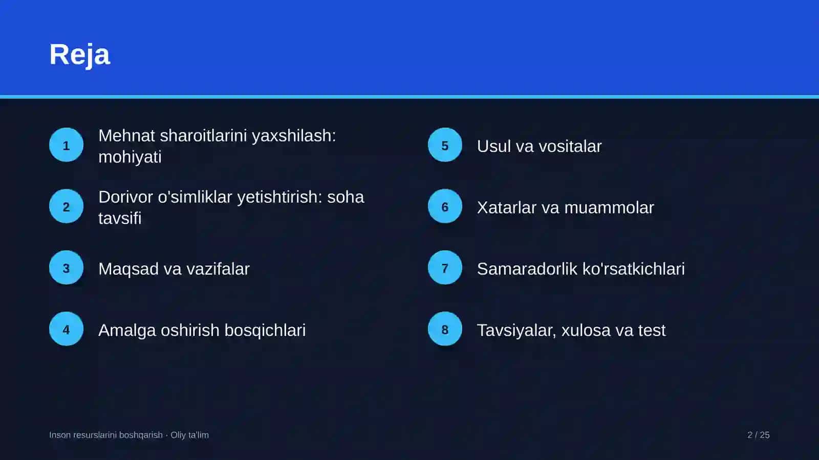 dorivor o'simliklar yetishtirishda mehnat sharoitlarini yaxshilash 8681 2