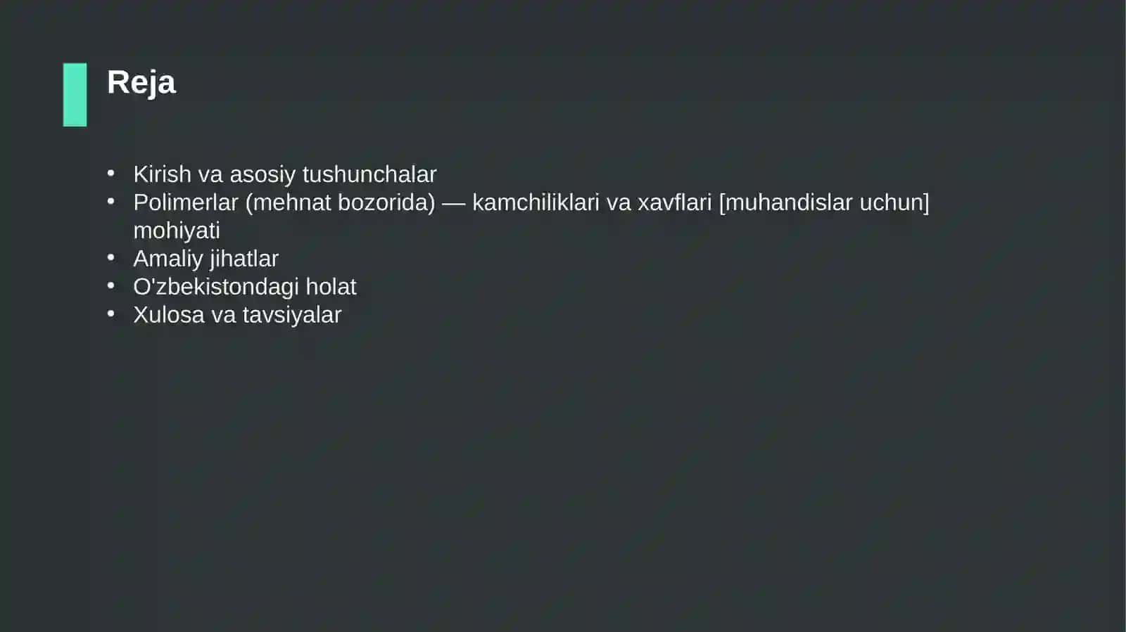 Polimerlar (mehnat bozorida) — kamchiliklari va xavflari [muhandislar uchun] 2