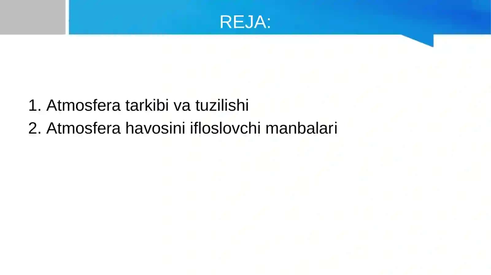 ATMOSFERANING TARKIBI, HAVOQOBIG’INING IFLOSLANISHI VA TOZALASHUSULLARI 2