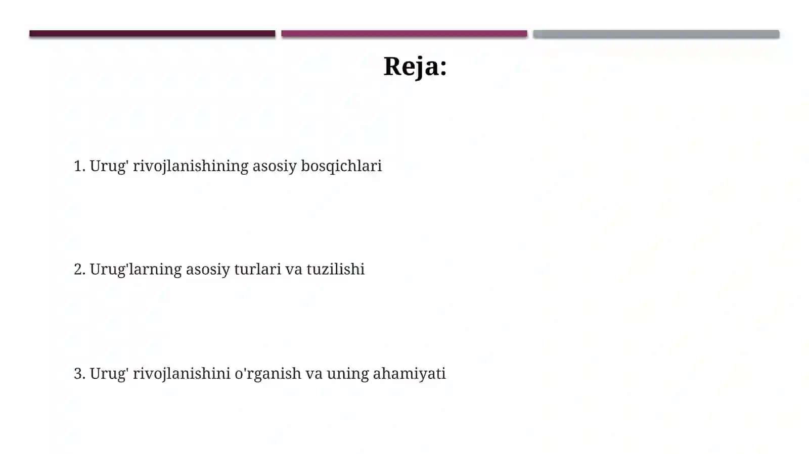 Urugʻkurtakni rivojlanishi va xillarini oʻrganish 2