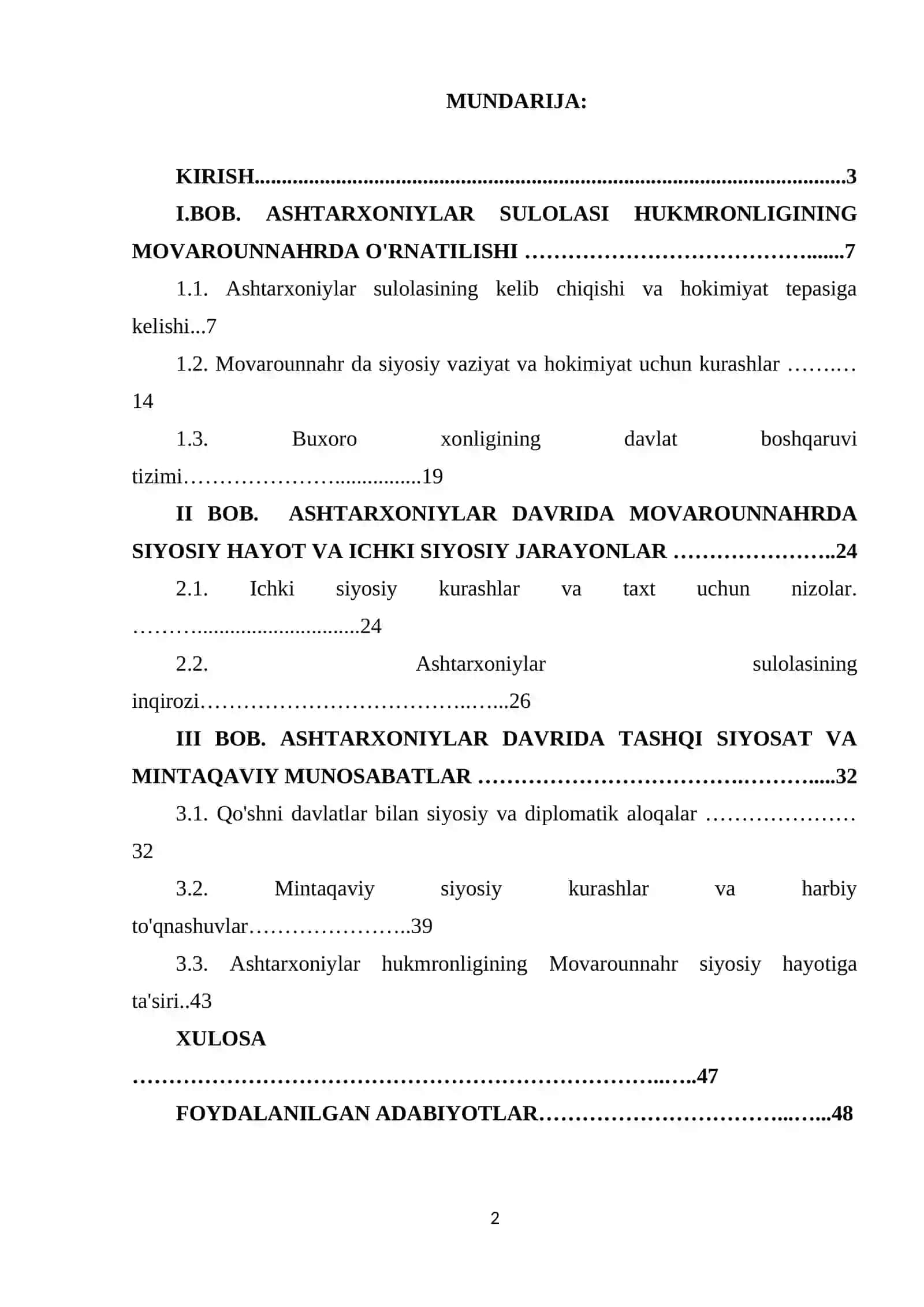 Ashtarxoniylar davrida Movarounnahrda siyosiy jarayonlar 2