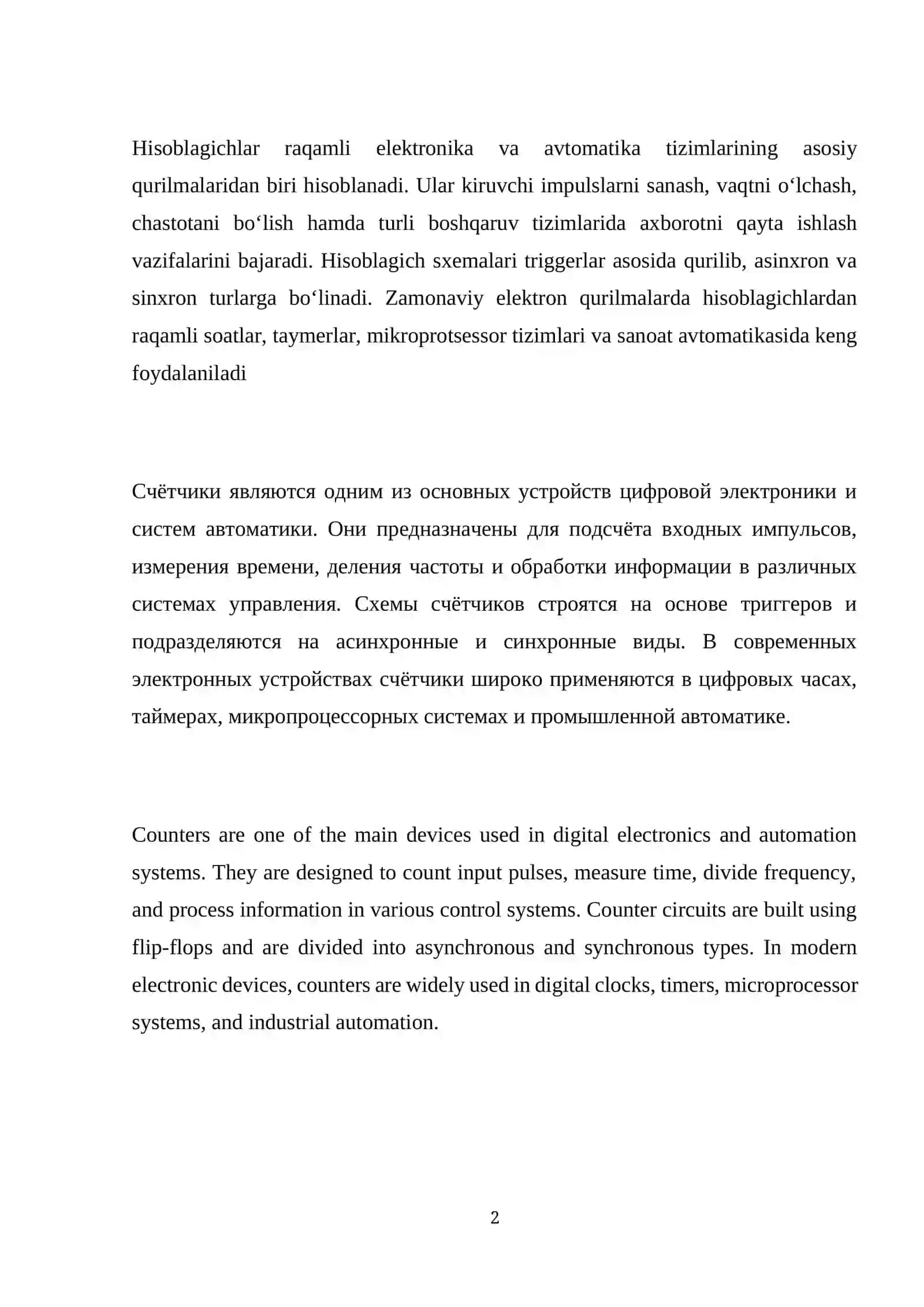 Hisoblagichlar 2
