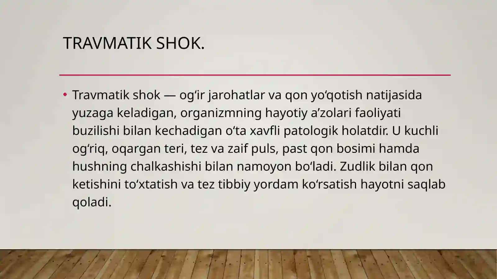 Travmatik shok 2