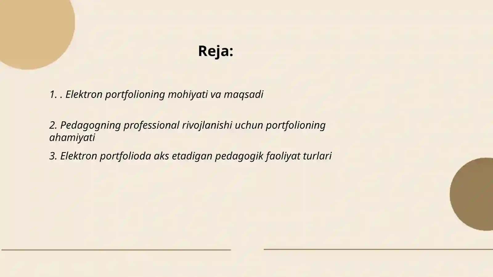 Pedagogning elektron portfoliosi haqida tushuncha 2