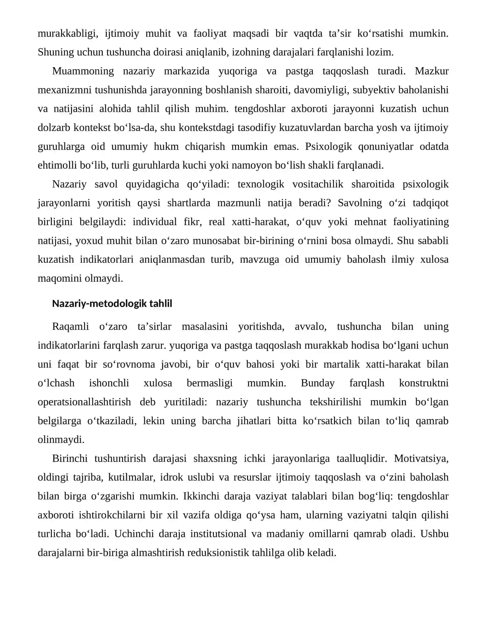 IJTIMOIY TAQQOSLASH VA O‘ZINI BAHOLASHNING RAQAMLI MUHITDAGI XUSUSIYATLARI 2