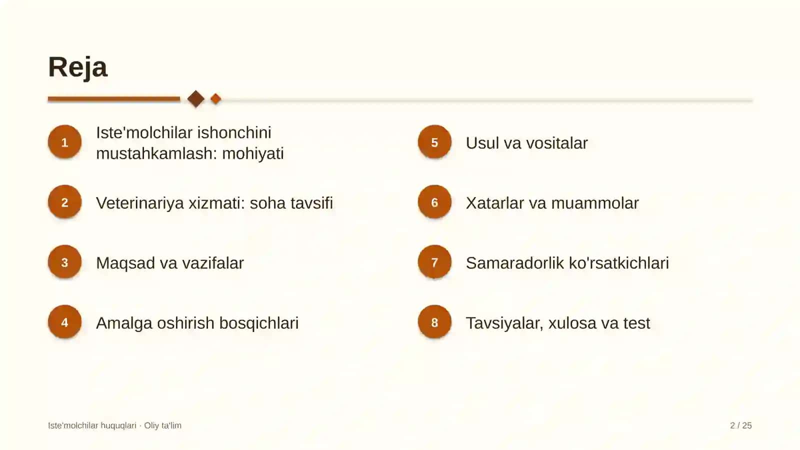 veterinariya xizmatida iste'molchilar ishonchini mustahkamlash 2287 2