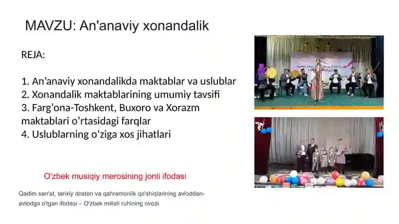 An'anaviy xonandalik 2