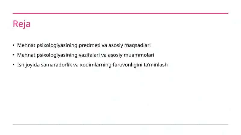 Mehnat psixologiyasi 2