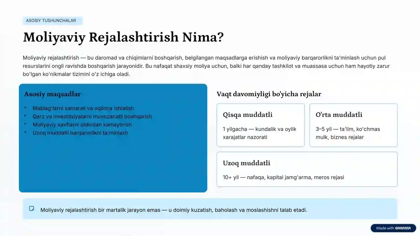 Moliyaviy Rejalashtirish va Byudjetlashtirish Tizimi 2