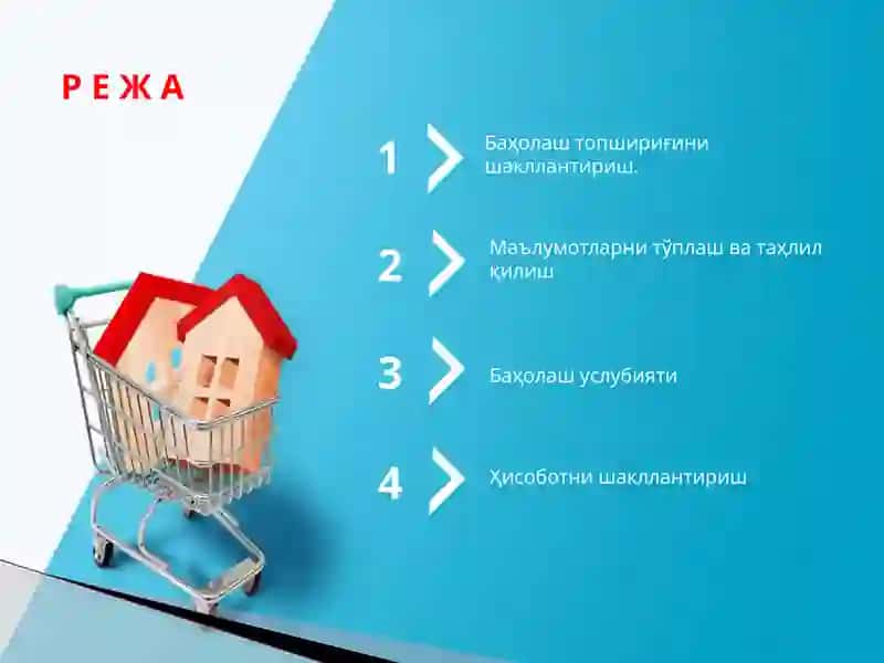 Мулкни баҳолаш жараёнининг босқичлари 2