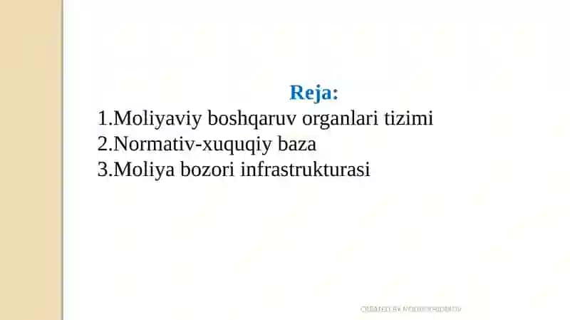 Moliyaviyinfratuzilma 2