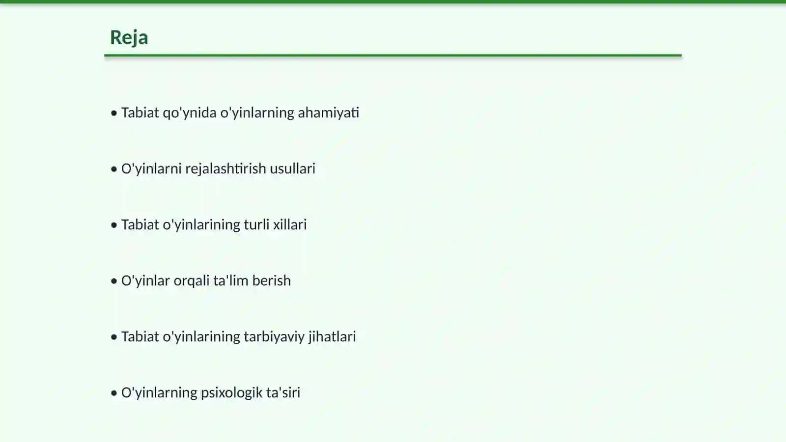 MTTlarda tabiat qo'ynida turli xildagi o'yinlarni tashkil etishni mazmunini yoritib berish 2