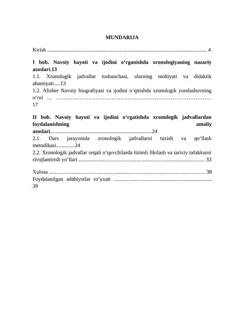 Navoiy hayoti va ijodini o‘rganishda xronologik jadvallardan foydalanish 2