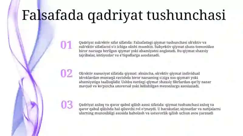 Falsafada Qadriyat Tushunchasining Ma'Nosi Va Uning Umumiy Tavsifi 2