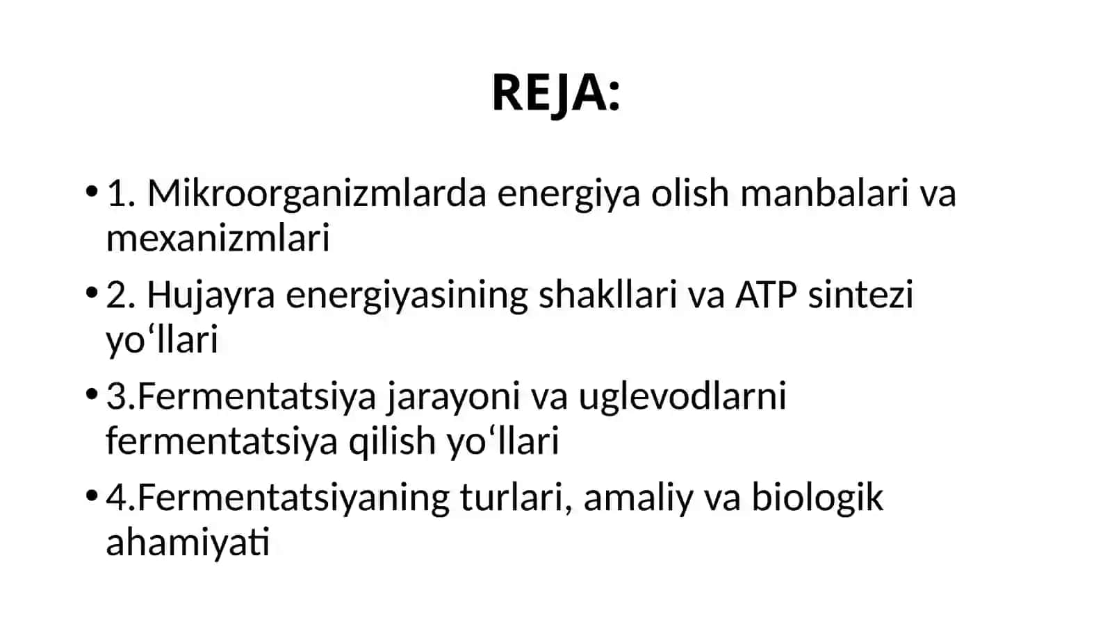 Mikroorganizmlar tomonidan energiya olish usullari 2