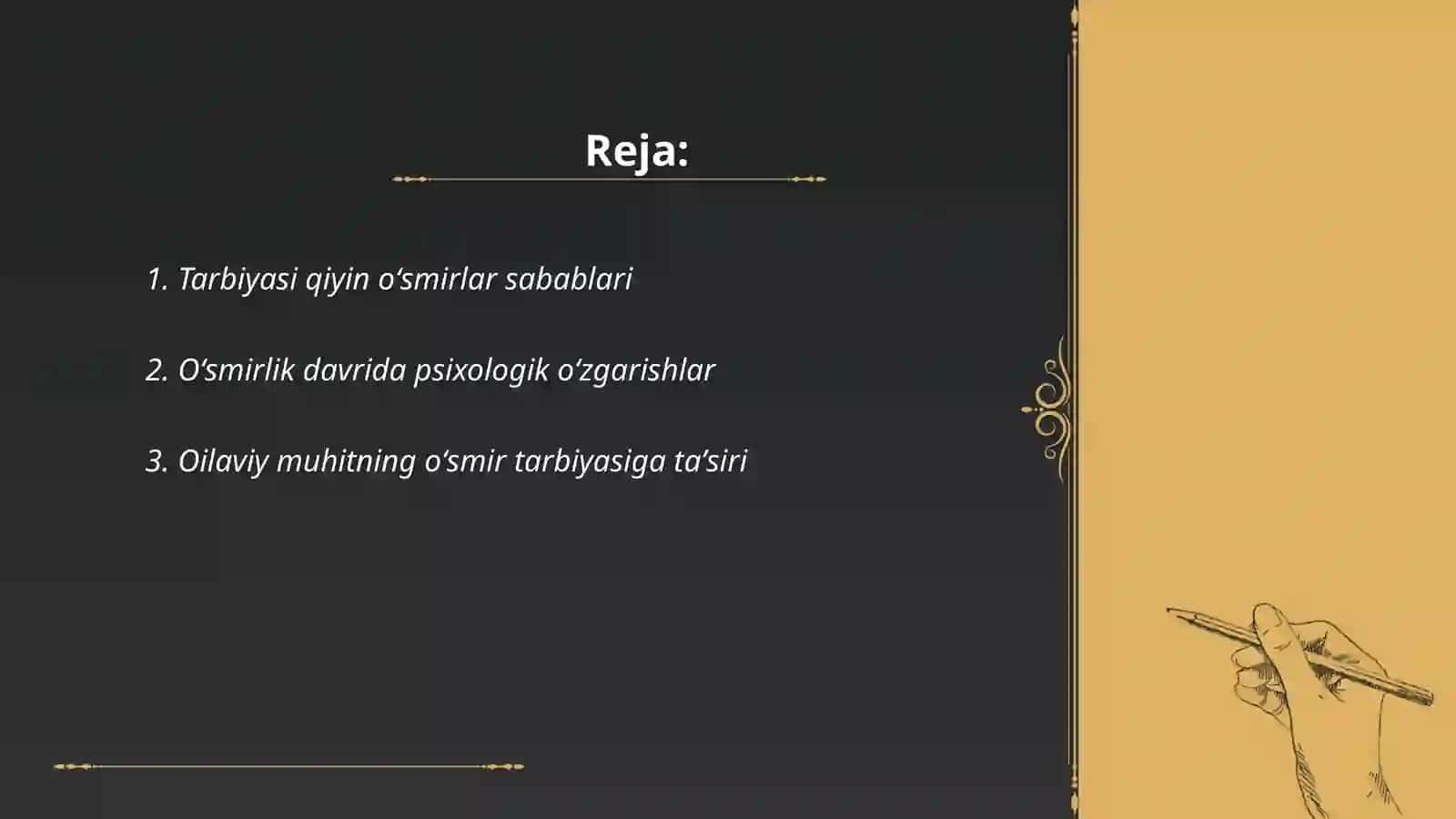 Tarbiyasi qiyin oʻsmirlar 2