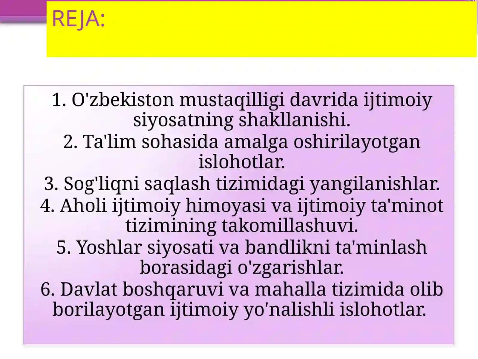 O'zbekistonning eng yaxshi tarixi fanidan 2