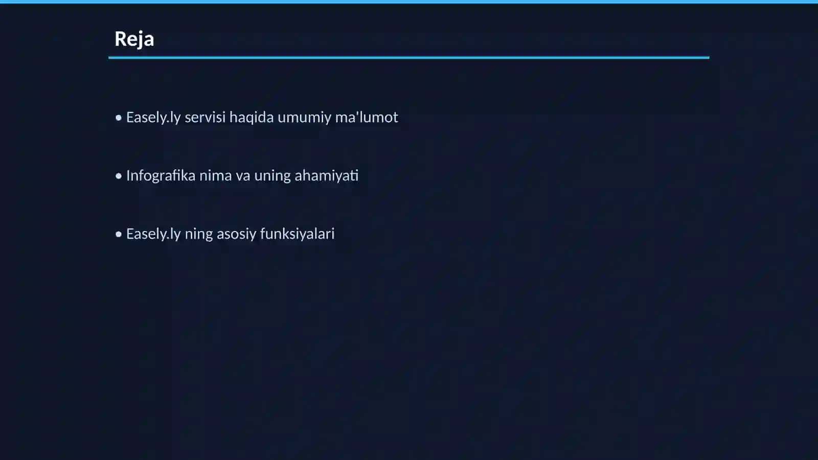 Easely.ly servisi haqida umumiy ma'lumot 2