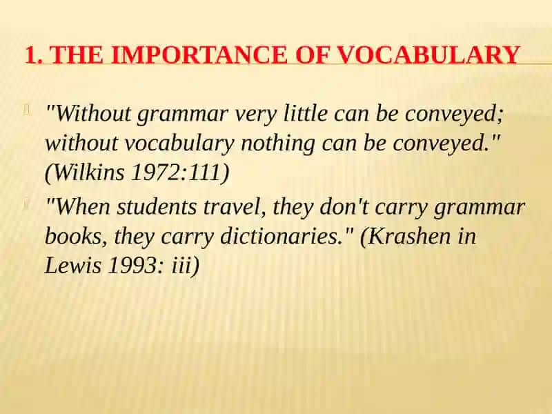 Teaching vocabulary 2
