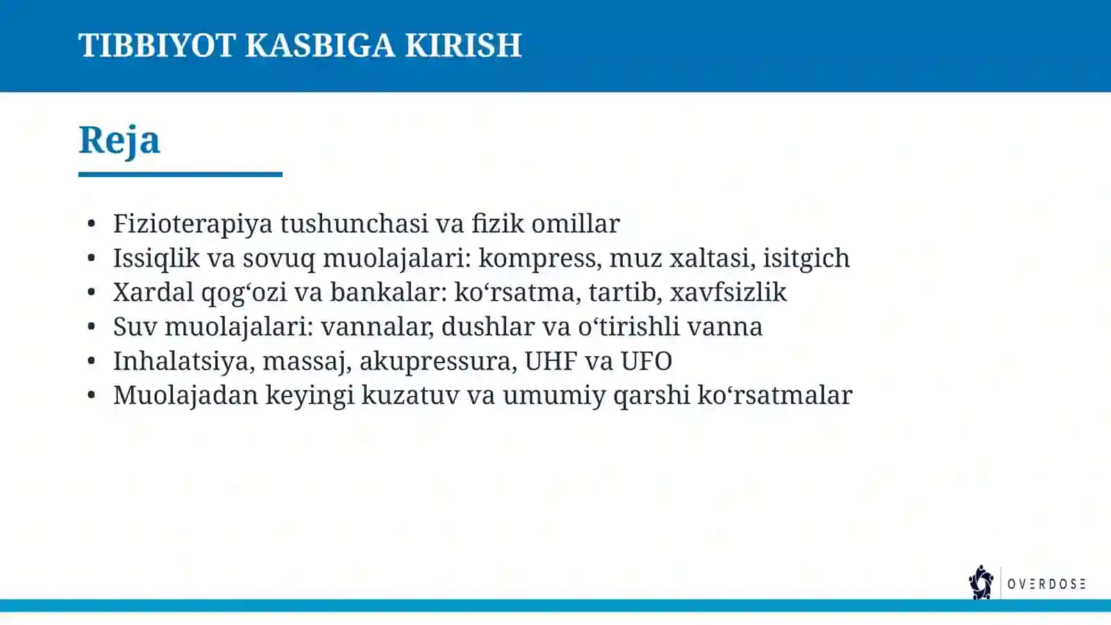Tibbiyot kasbiga 2
