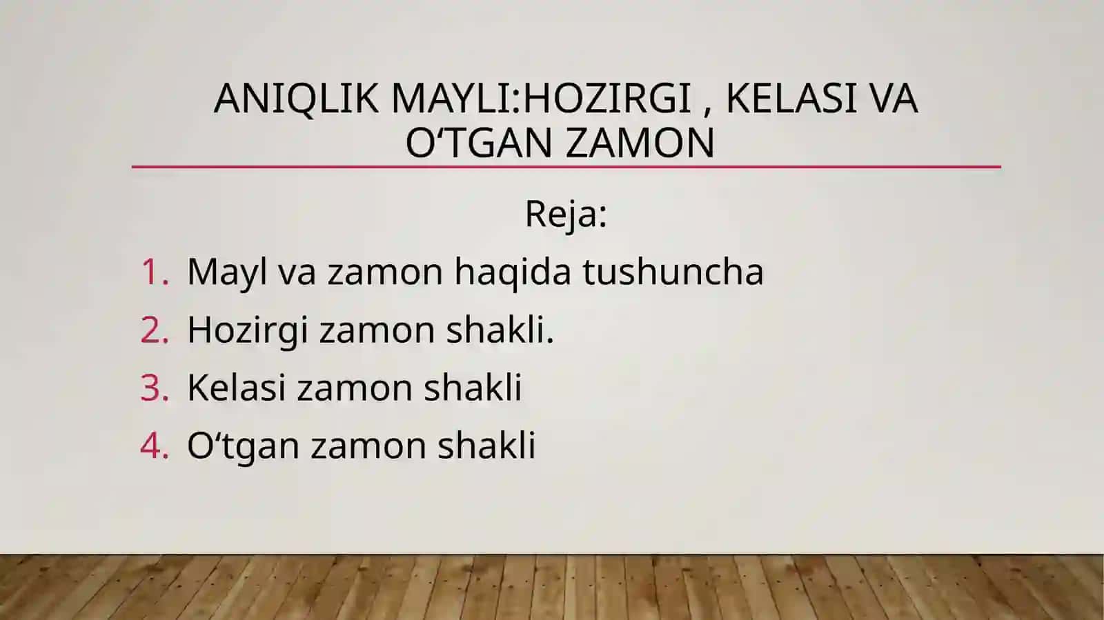 Oʻzbektili va adabiyoti KafedrasiFan:oʻzbektili tarixibajardi:EshmamatovShahzodtekshirdi:MahmadiyevShavkatjonsuyunqulovich 2