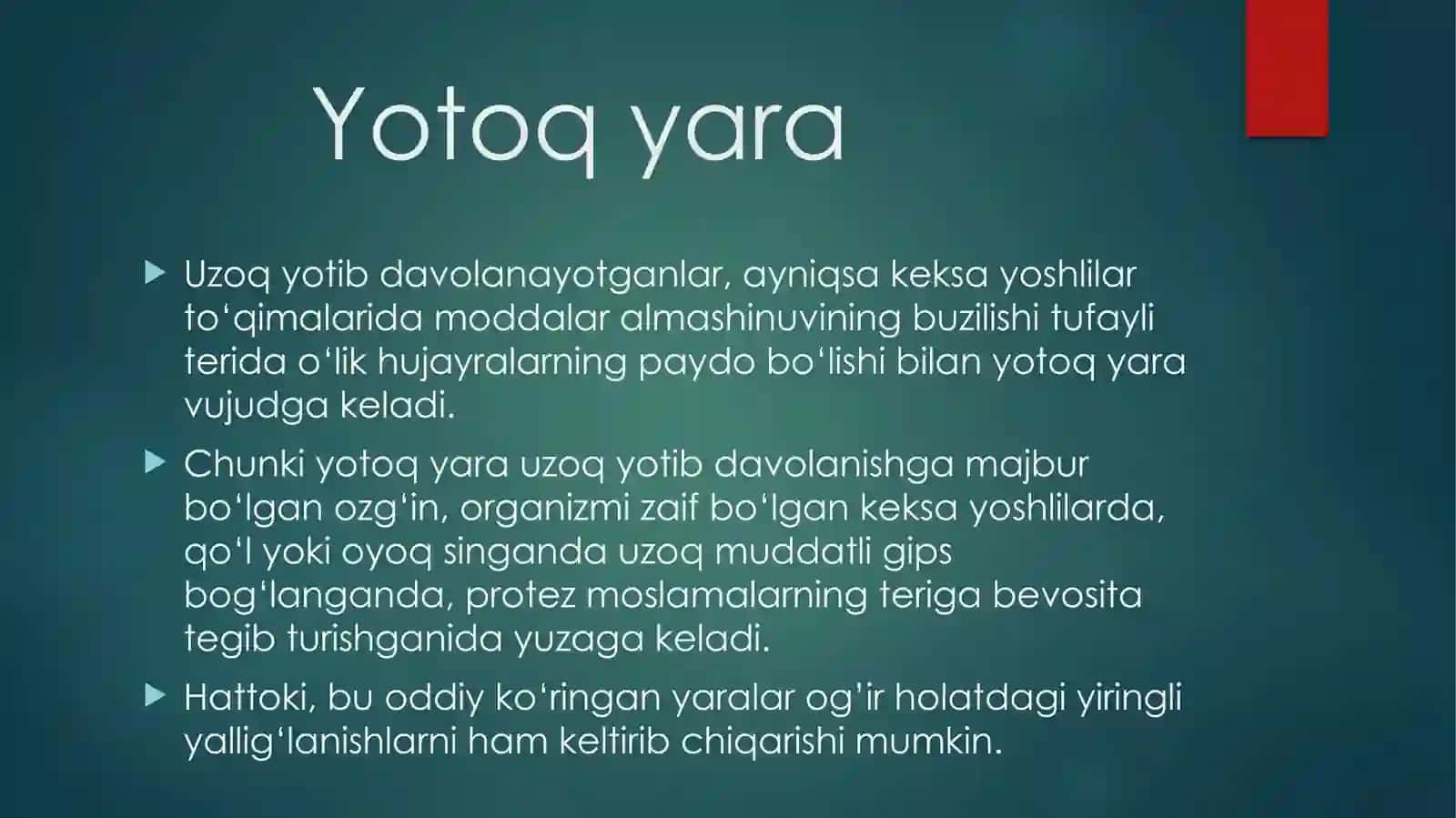 Yotoq yara 2