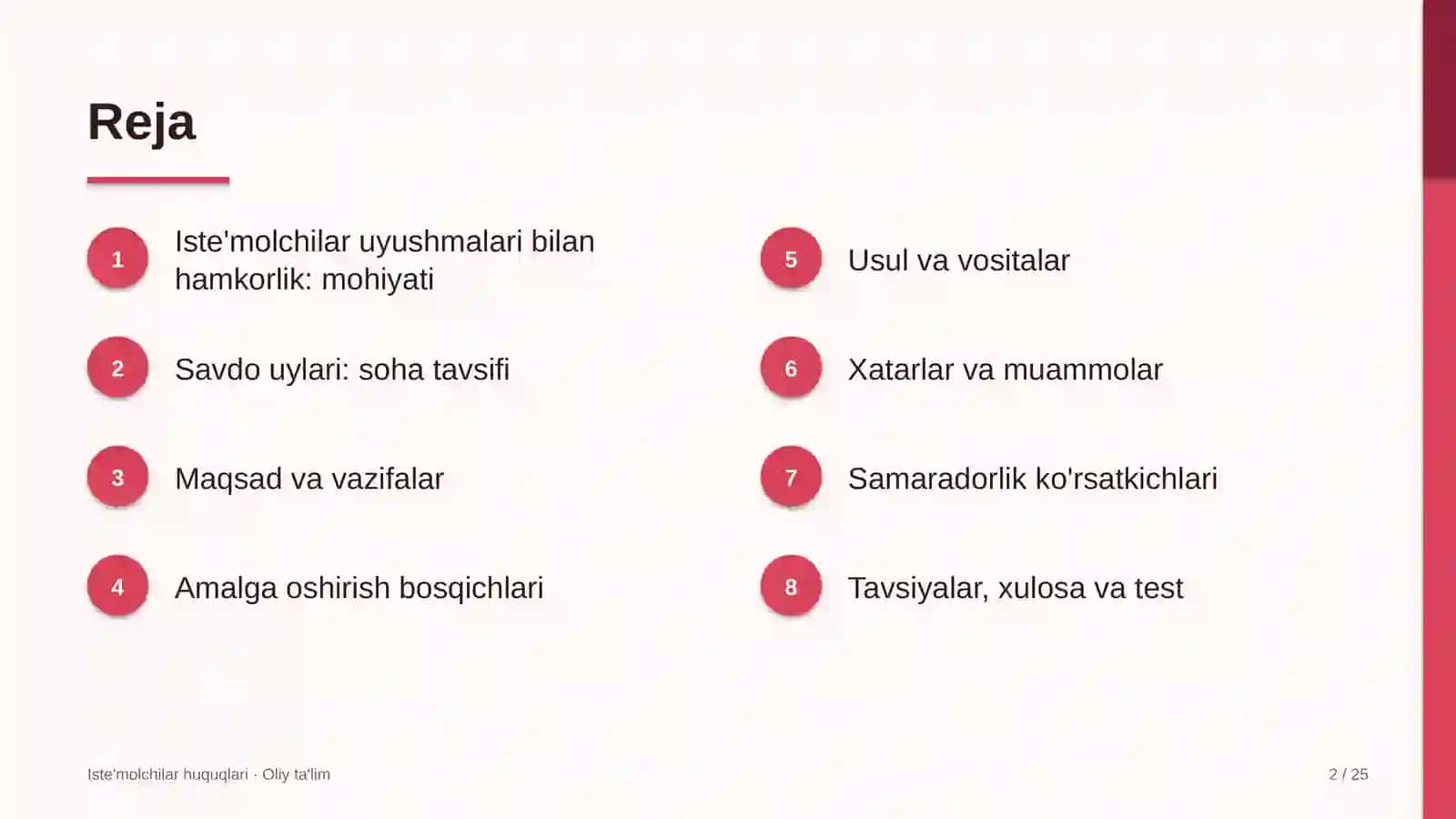 savdo uylarida iste'molchilar uyushmalari bilan hamkorlik qilish 9827 2
