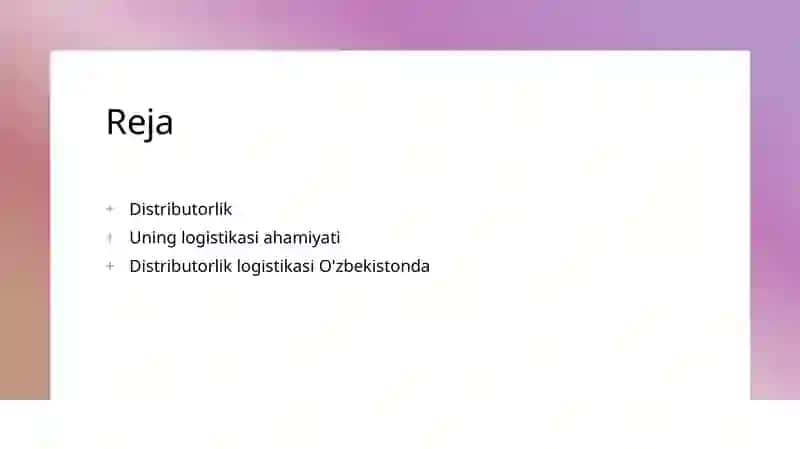 Distributorlik logistikasi 2