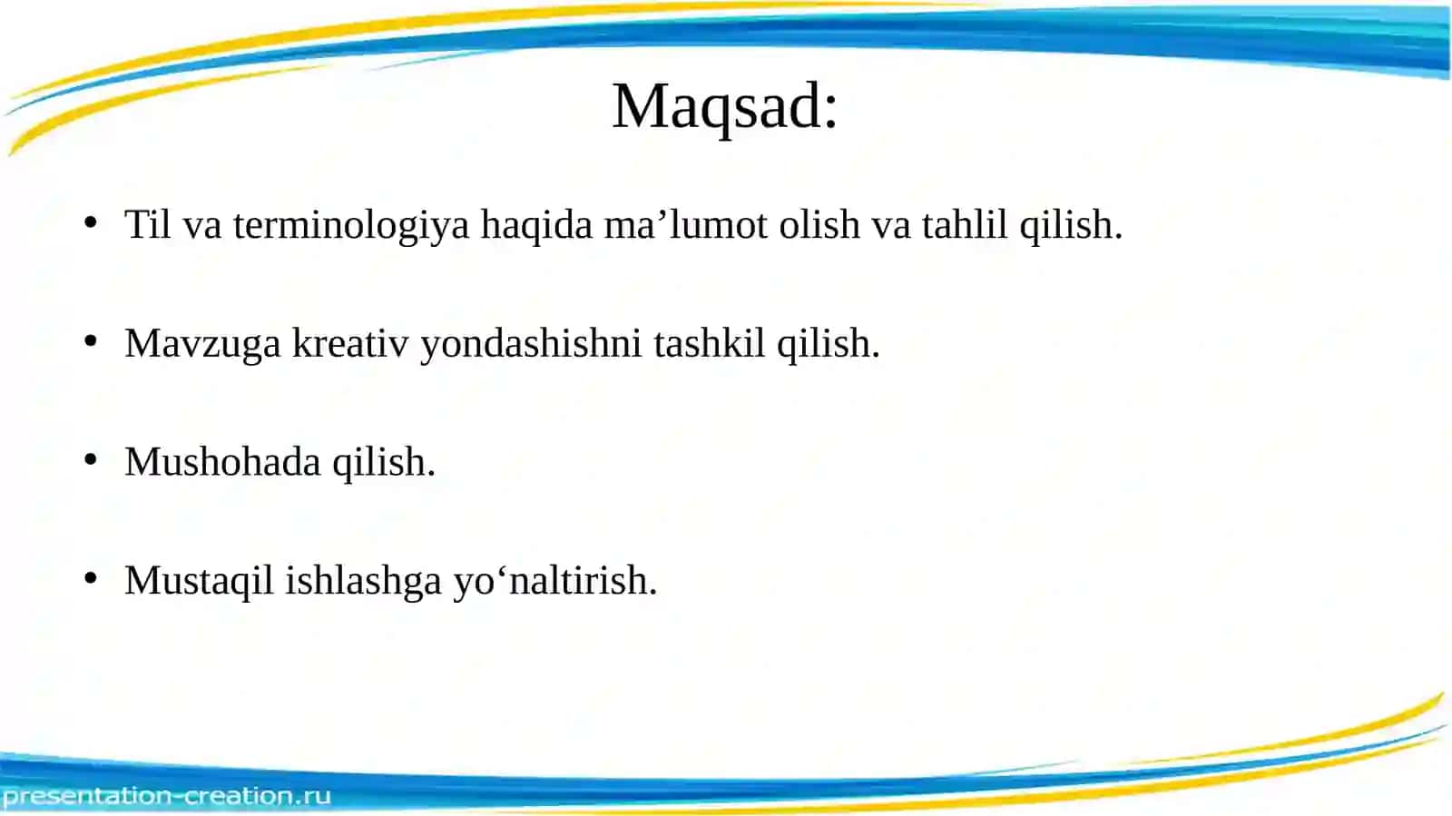 O‘ZBEK TILINING SOHADA QO‘LLANISHI 2