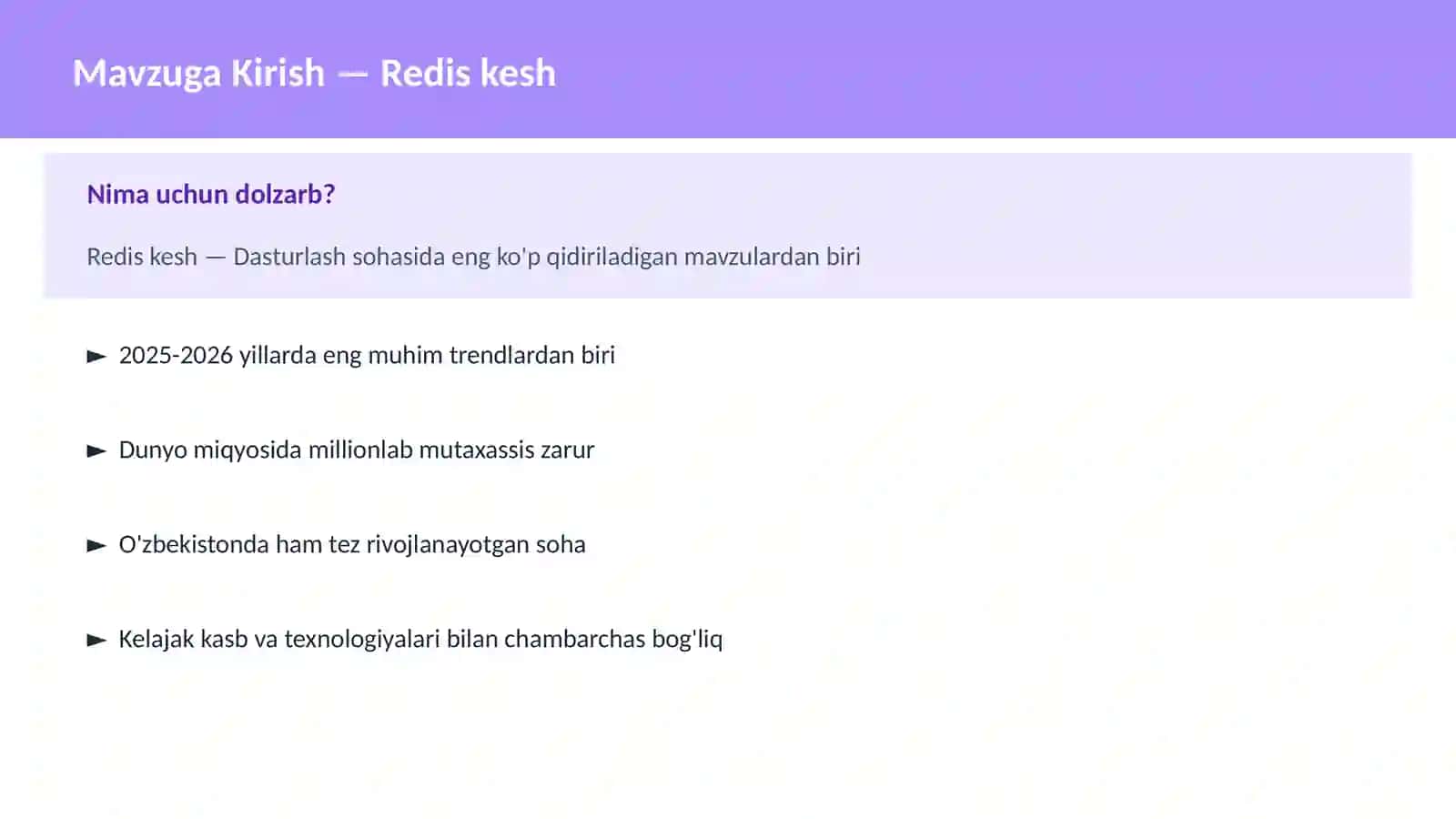 Redis kesh 2
