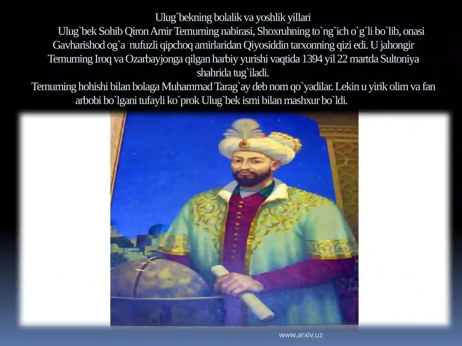 Mirzo Ulug‘bek buyuk alloma va davlatarbobi 2