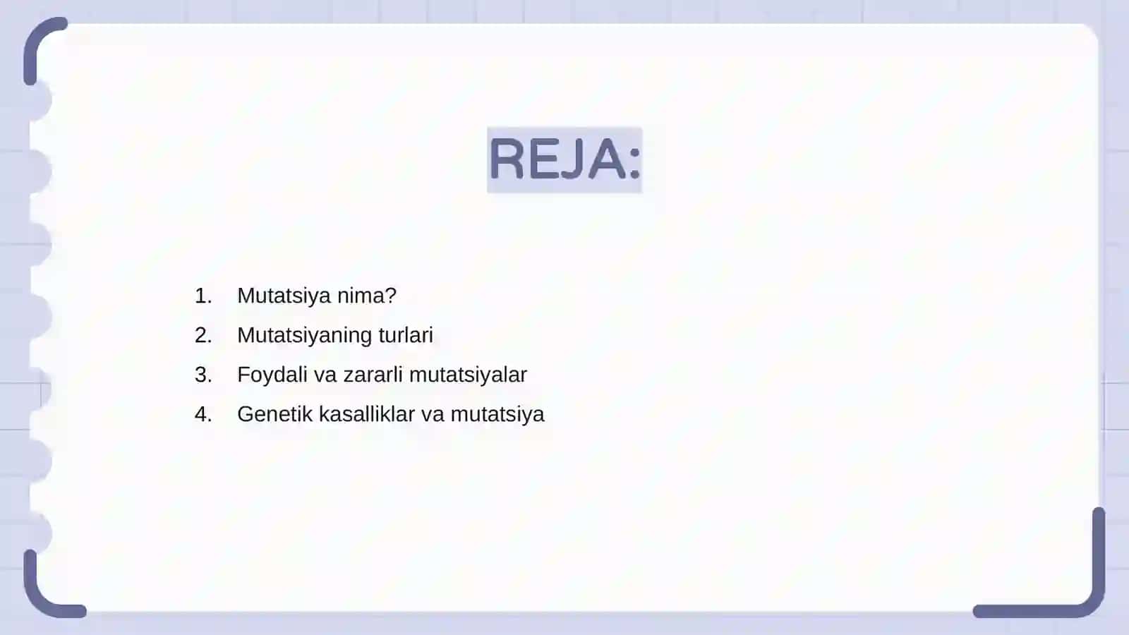 Mutatsiya zararlimi? 2