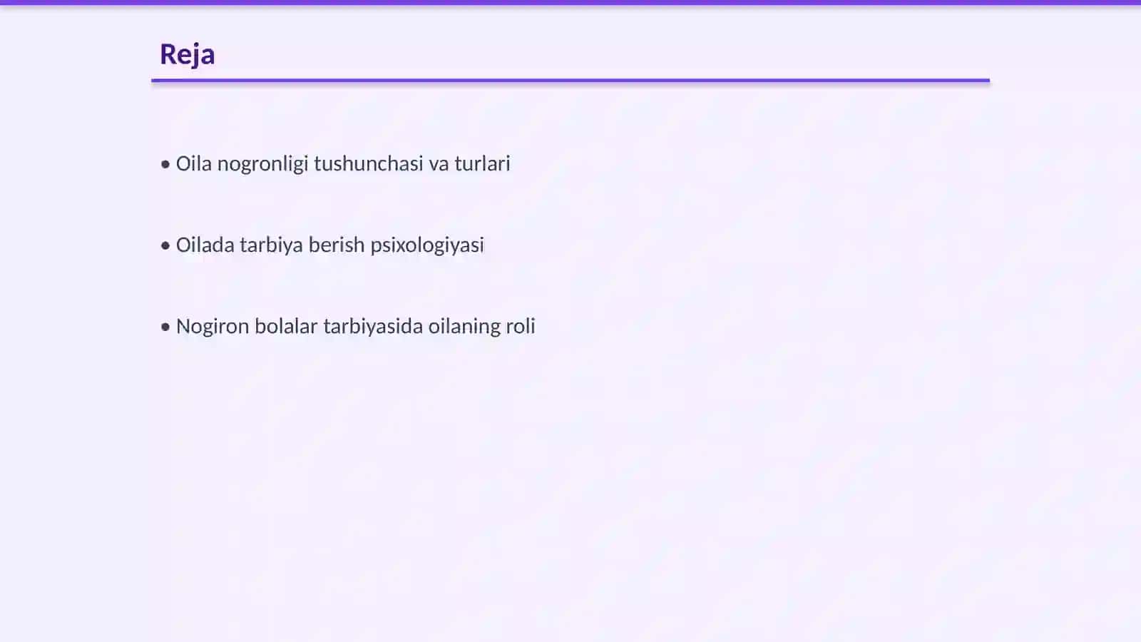 Oilada tarbiya berish psixologiyasi 2