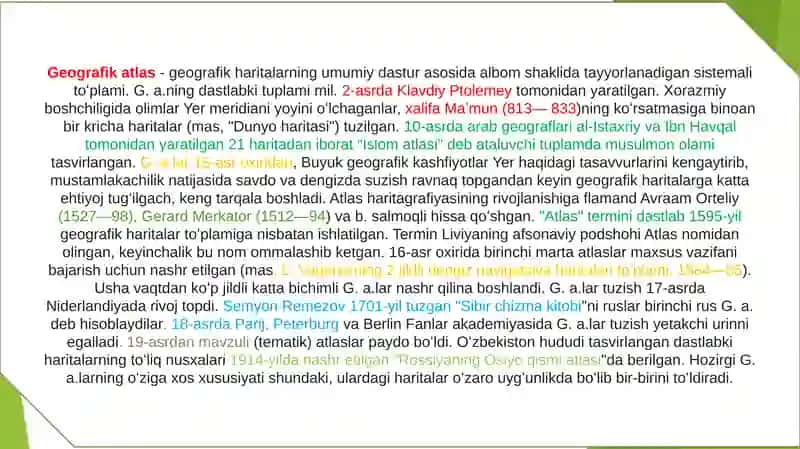 Geografik Atlaslar 2