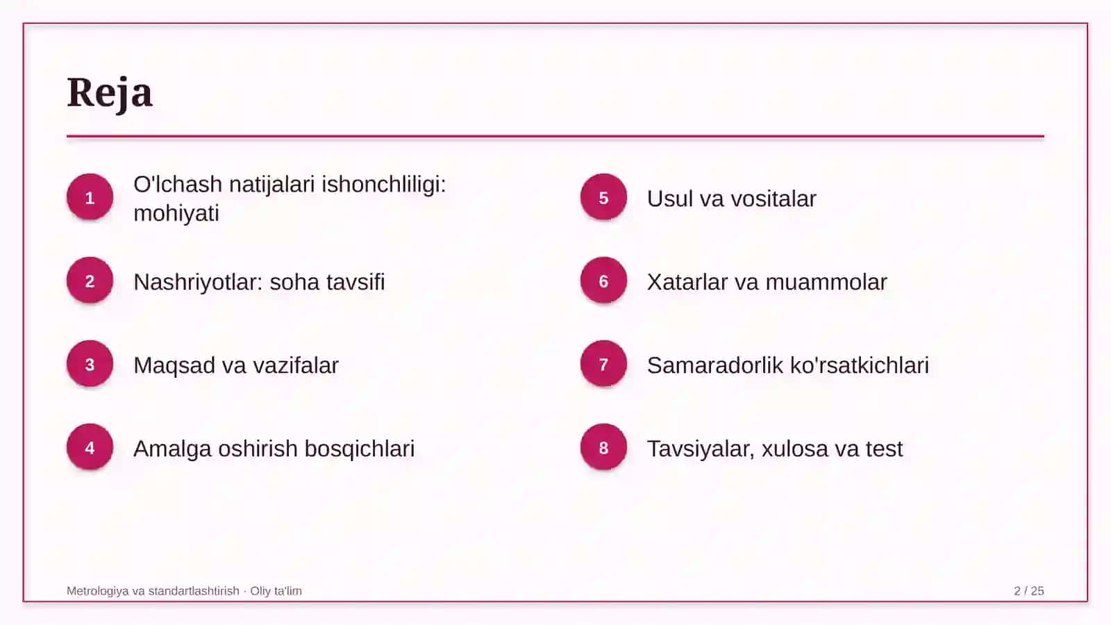nashriyotlarda o'lchash natijalarining ishonchliligini ta'minlash 4386 2