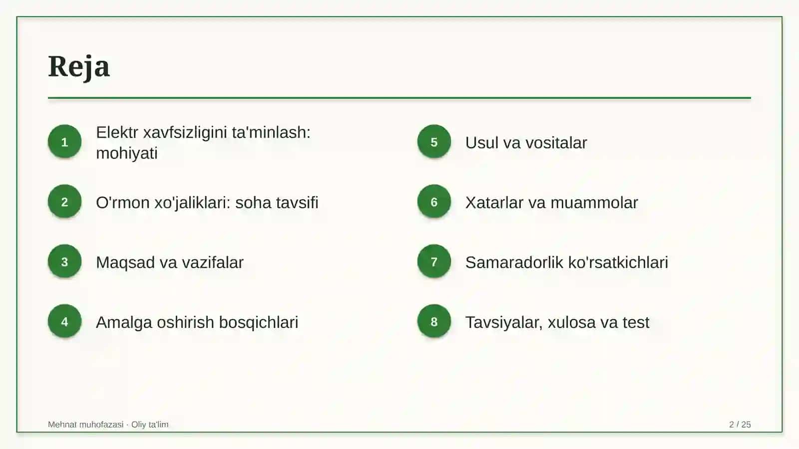 o'rmon xo'jaliklarida elektr xavfsizligini ta'minlash 5970 2