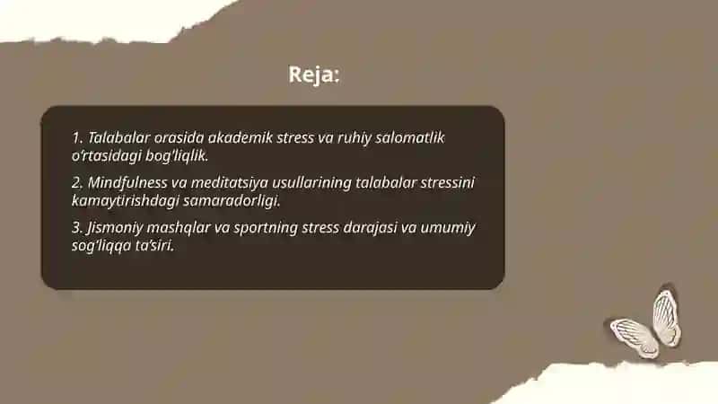 Stress va sog‘liq: talabalar orasida stressni kamaytirish usullari 2