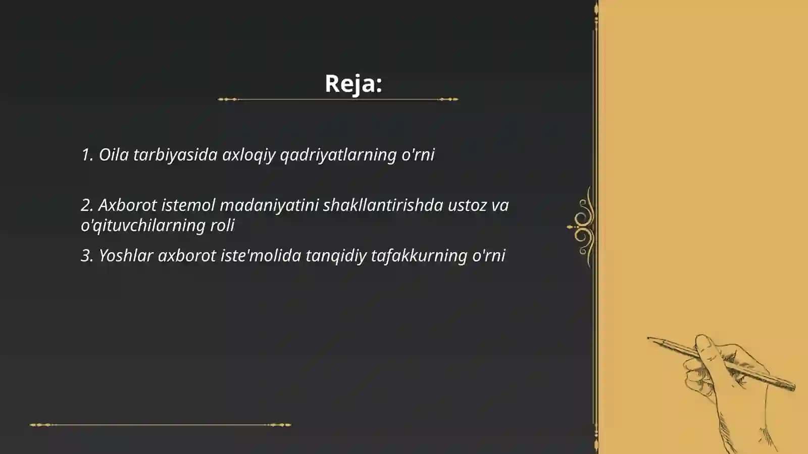 Ma'naviy axloqiy va oila tarbiyasi o'quvchilarda axborot istemol madaniyatini shakllantirish 2