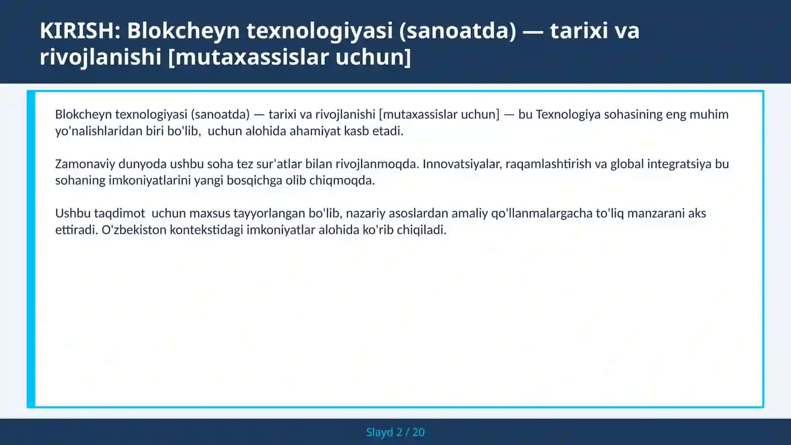 Blokcheyn texnologiyasi (sanoatda) — tarixi va rivojlanishi [mutaxassislar uchun] 2
