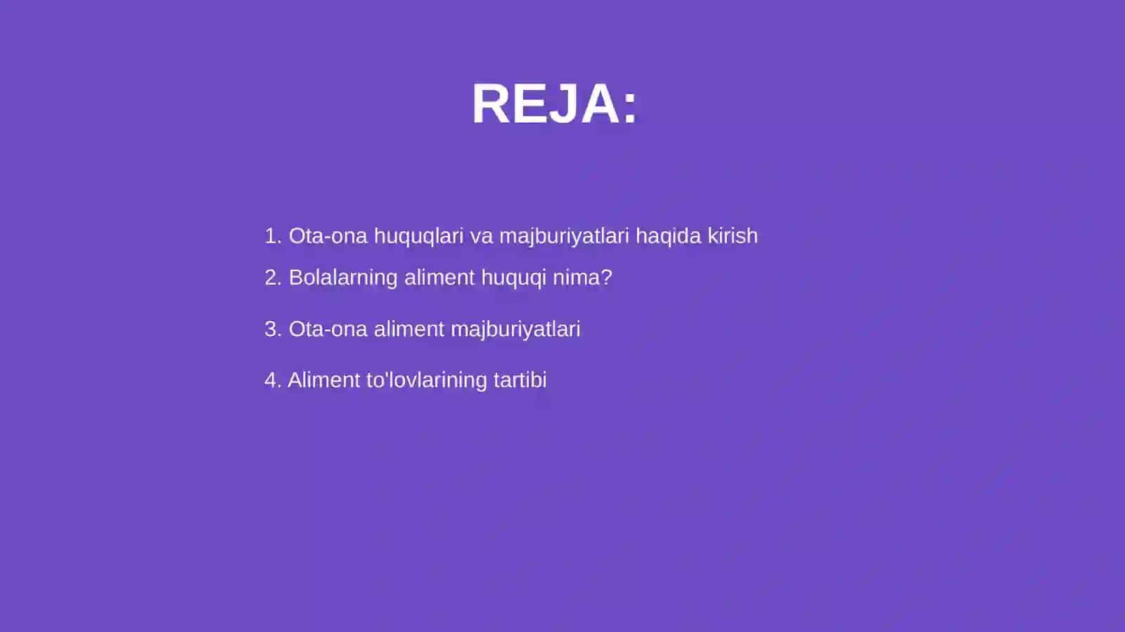 Ota-ona hamda bolalarning aliment huquqi va majburiyatlari 2