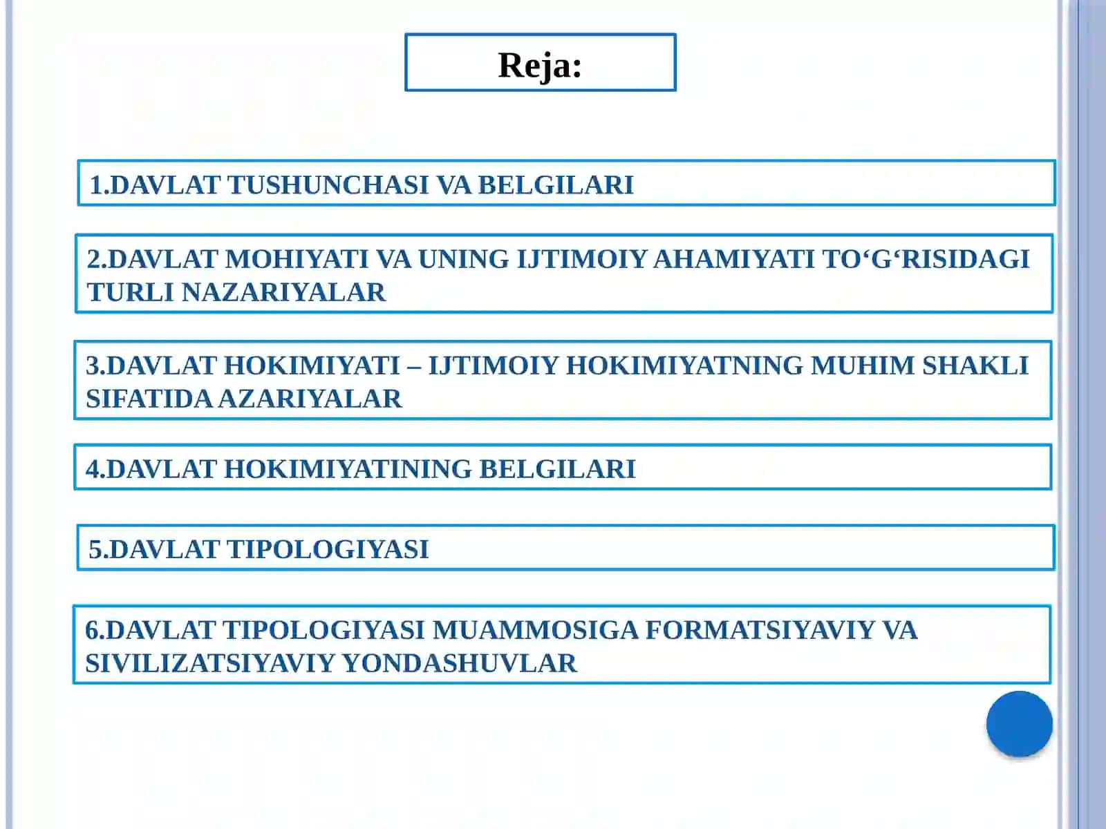 Davlat Tushunchasi va Belgilari 2