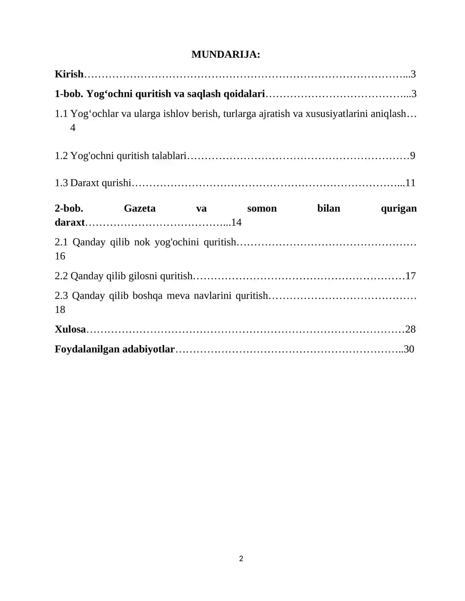 7-Sinflar uchun yog'ochni quritish va saqlash 2