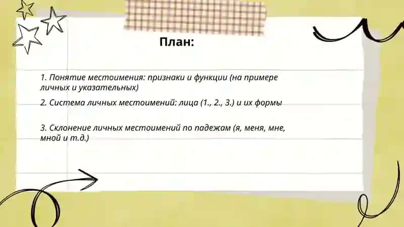 Местоимение. Личные и указательные местоимение 2