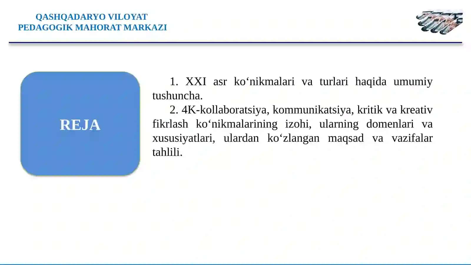 XXI ASR KO‘NIKMALARI VA TURLARI 2