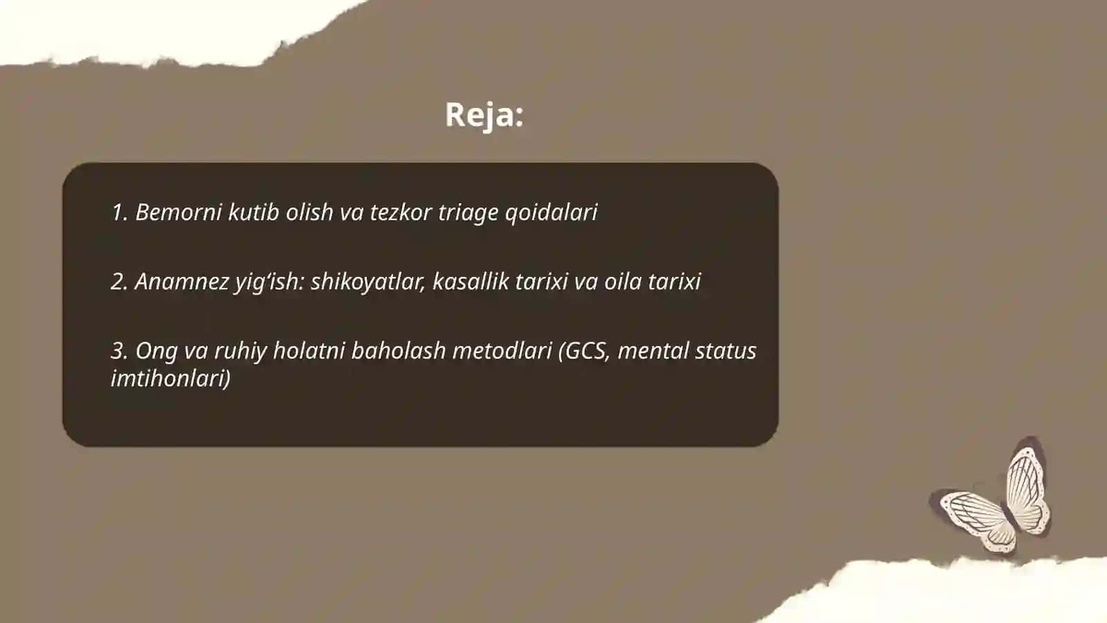 Asab kasalliklari bilan ogrigan bemorlarni qabul qilish qoidalari va ularni obyektiv tekshiruv usullari 2