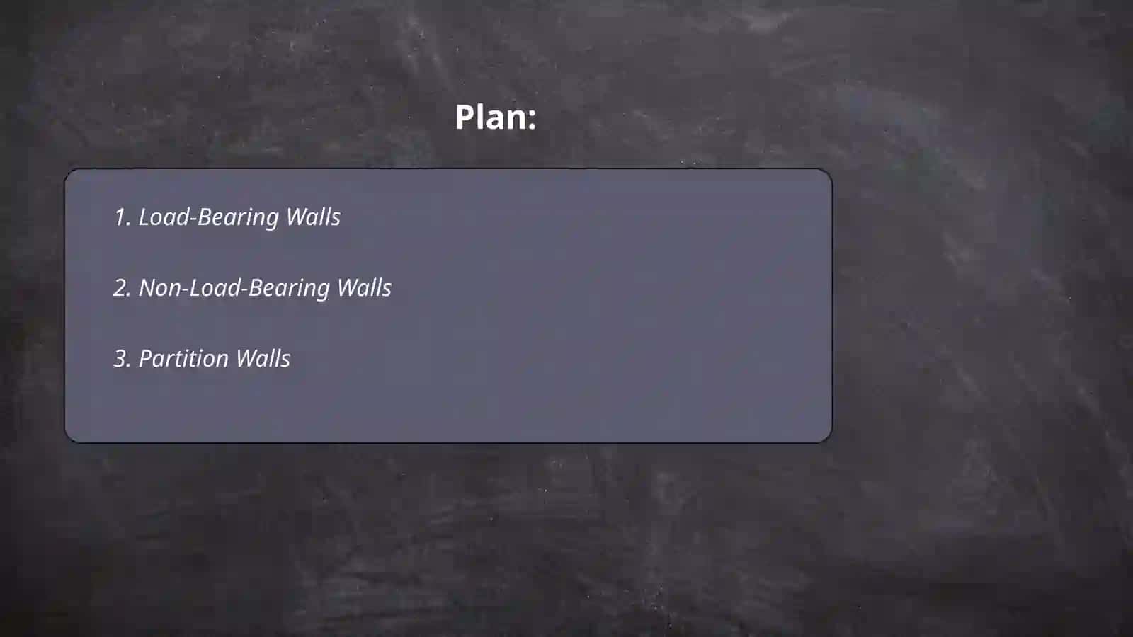 Types of walls 2