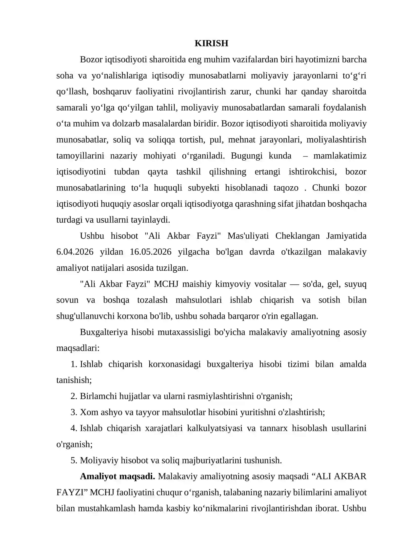 Bozor Iqtisodiyoti Sharoitida Moliyaviy Munosabatlar 2