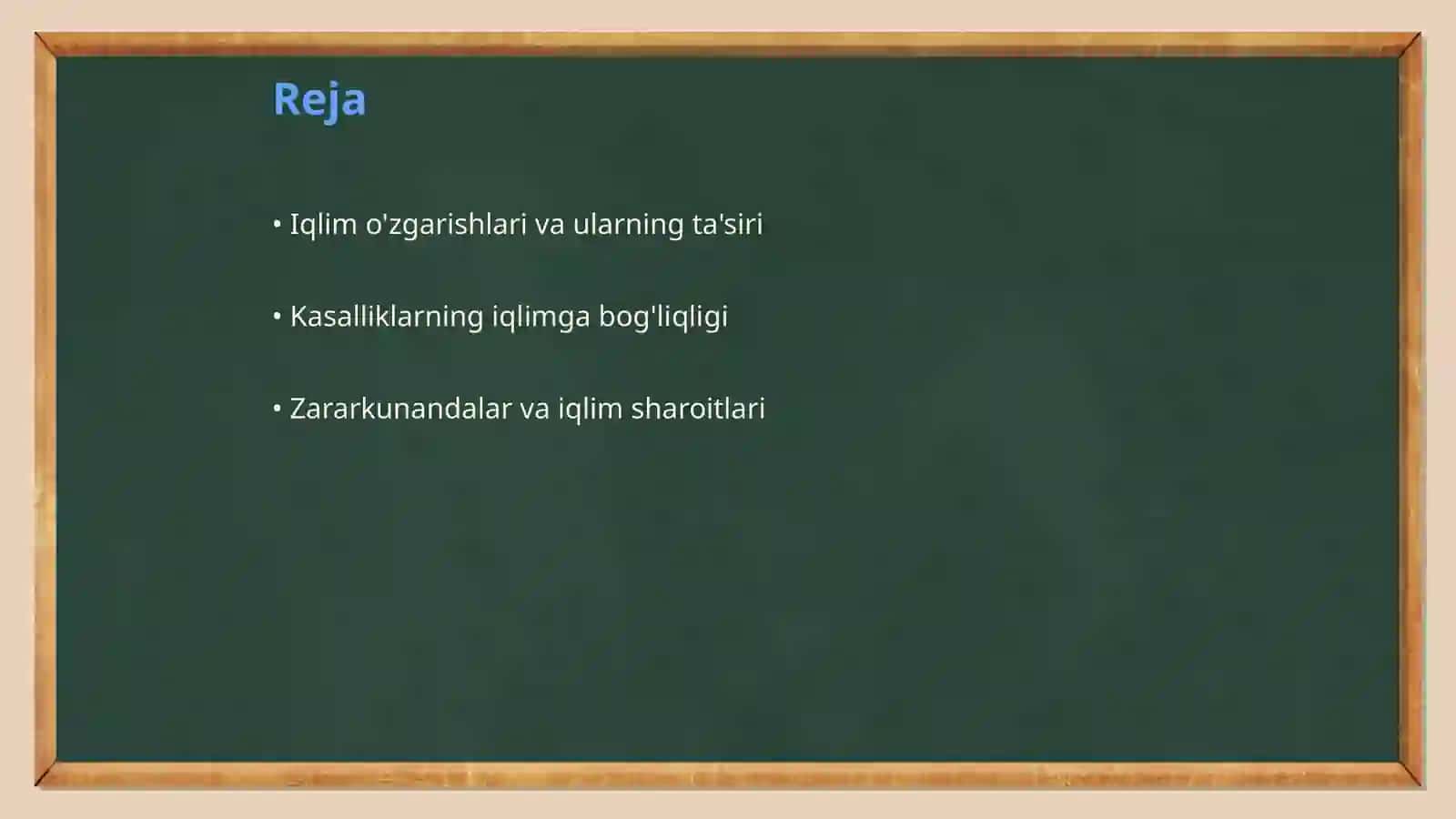 Iqlim o'zgarishlari va ularning ta'siri 2